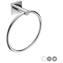 Porta asciugamani ad anello mod. hotel maison bianco cm 19 x h.21 x 7,4