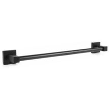 R&g - porta asciugamani asta supporto 40CM bagno da muro asciuga mano casa nero 02107