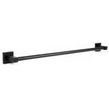 R&g - porta asciugamani asta supporto 60CM bagno da muro asciuga mano casa nero 02109