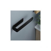 Alovez - Porta asciugamani da bagno nero, porta asciugamani senza foratura Porta strofinacci da cucina SUS304