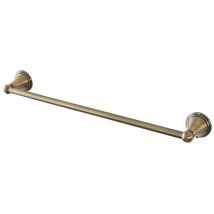 Porta asciugamani da muro 55 cm finitura bronzo Iris kit di fissaggio incluso