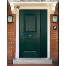 Blindofacile - Porta Blindata a 2 Ante Asimmetriche Doppia Anta Termica Verde Antisfondamento