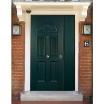 Blindofacile - Porta Blindata Doppia Anta Portoncino da Esterno 2 Ante Portone Ingresso Verde