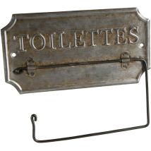 Porta carta igienica in zinco antico