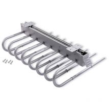 porta pantaloni sx estraibile per armadio grigio metallizzato - emuca.