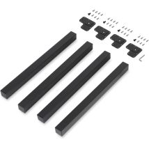 Set 4 Gambe Tavolo 50x50 Mm In Acciaio Emuca Nero