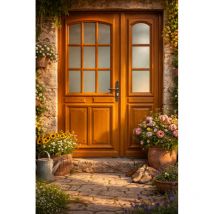 Gd Menuiseries - Porta d'ingresso a gradini 'Marine' dimensioni 215 x 130 a sinistra a spinta (dimensioni della tabella)