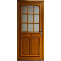 Gd Menuiseries - Porta d'ingresso in legno Exo modello 'Marine' 215X90 a sinistra a spinta