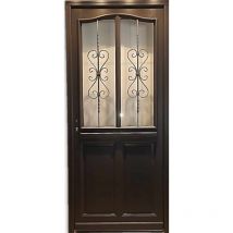 Porta d'ingresso in legno Exo modello 'Sanna' 215X90 Tavola laterale destra