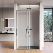 Olimpo Docce - Porta doccia 1 anta scorrevole cromata anticalcare h195 6mm agata, seleziona misura 172