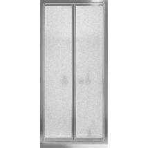 Fosterberg - Porta Doccia 2 Ante Battenti in Cristallo Opaco 4mm H185 Skagen 70 cm