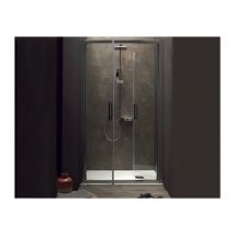 Tamanaco - Porta doccia FPSL60 in cristallo 6 mm trasparente cm. 100 con - Cromo