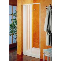Porta doccia a soffietto in Pvc bianco riducibile cm 100 cm 100 cm 100 cm 100