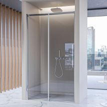 Porta doccia anta scorrevole 8mm h200 trasparente target, seleziona misura 100