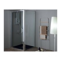 Tamanaco - Porta doccia FPB40 in cristallo 6 mm trasparente cm. 70 con - Cromo