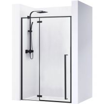 REA - porta doccia fargo black mat 110