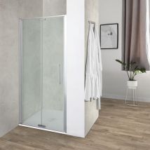 Showerdesign - Porta doccia oslo nicchia pieghevole 70 cm altezza 200 cm cristallo 6 mm