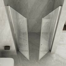 Luminosa Arredobagno - Porta doccia saloon trasparente 8mm h195 iris, dimensioni 100cm