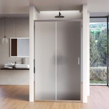 Olimpo Docce - Porta doccia apertura scorrevole opaca 6mm h195 agata, seleziona misura 110