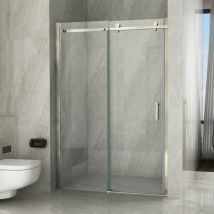 Luminosa Arredobagno - Porta doccia scorrevole trasparente 8mm h195 ambra, dimensioni 110