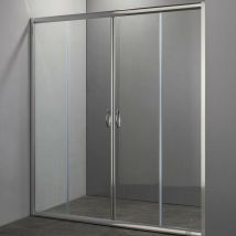 Luminosa Arredobagno - Porta doccia scorrevole trasparente o stampata h190 6mm marte, dimensioni 170