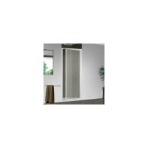 Giava - Porta doccia Smeralda in acrilico bollicine cm. 70 profilo bianco