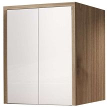 Porta Lavatrice/asciugatrice Con Ante Savini Noce Bianco