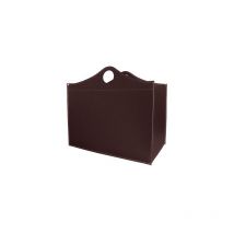 Firestyle - Porta legna in cuoio per camino Wood Bag Big Bordeaux
