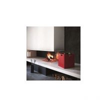 Firestyle - Porta legna o pellet in cuoio Marte Nero