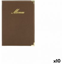 Securit - Porta menús classic marrón 25 x 18 cm