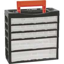 Alutec 66012 Valigetta per minuteria Scomparti: 15 Contenuto 1 pz.