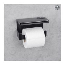 Portarrollos de papel higiénico, montaje adhesivo, negro, Izquierdo, bliss 2 - Daske