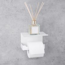 Portarrollos de papel higiénico, de acero inoxidable, blanco, Derecho, bliss 2 - Daske