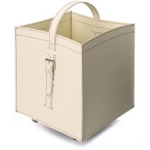 Firestyle - Porta pellet o legna in cuoio Luna Nero