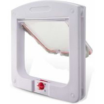 Chatière Pour Chats Chiens Petite Chatière Porte À Puce Électronique 4 Voies Verrouillable Facile À Installer