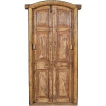 Biscottini - Porta portone in legno massello e ferro da interno o da esterno vecchia e antica medievale