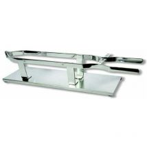 Flores Cortã ‰ S - Porta prosciutto, modello a morsa, inox, con base Inox