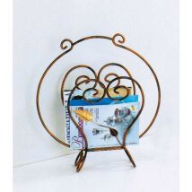 Porta riviste in ferro Foglie Colori Ferro: Ferro anticato - Ferro anticato