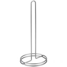 Porta rotolo cucina Metaltex diametro 13 cm colore grigio metallizzato