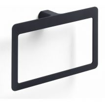 Porta Salviette A Muro Ad Anello Squadrato In Ottone Opaco Nero Palazzo