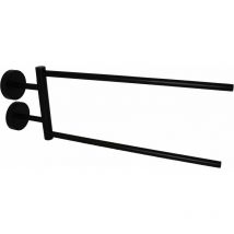 Porta salviette snodato colore nero opaco Capannoli Hoop HP111 mm Nero opaco - fissaggio a viti