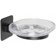 Porta sapone a muro acciaio nero bagno mod. Cold Wind Black