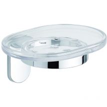 Porta sapone acciaio cromato e abs