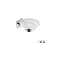 Porta sapone mod. hotel maison Spazzolato cm 11 x h.5,5 x13,5 Metaf