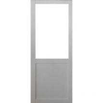 Gd Menuiseries - Porta scorrevole bianca da officina H204 x L83 senza montante