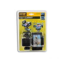 Porta Smartphone 4 IN 1 per auto con uscita USB e accendisigari Lifetime Cars