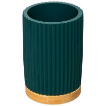 Portaspazzolini modern color blu petrolio - 5five