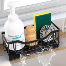 Porta Spugna Per Lavello Da Cucina, Organizer Per Lavello, Poggia Spugna, Porta Spugna Per Lavello In Acciaio Inox, Nero
