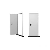 Porta tamburata zincata bianca, 80x200 cm