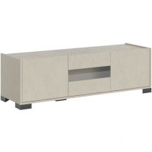 Bob Gardens - Meuble tv 3 portes 130x40x40 cm Reflet cachemire